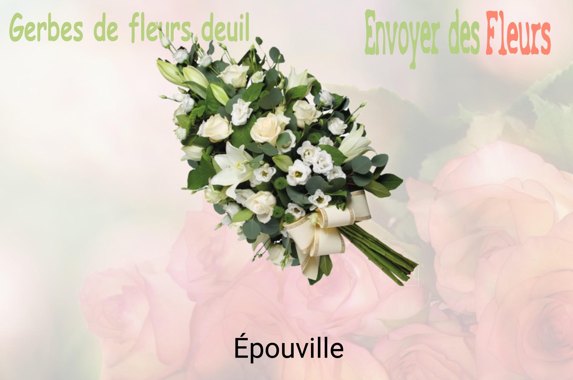 Gerbe de fleurs de deuil livrée à Épouville